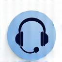 Headset representing customer support